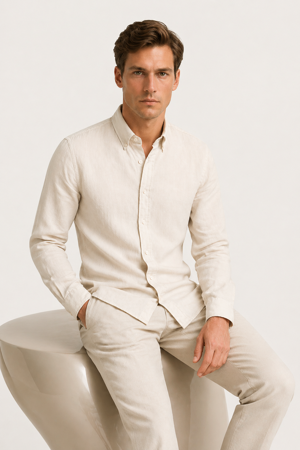 Haute Linen Shirt Ivory