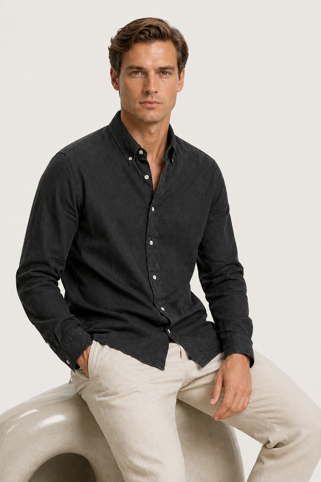 Haute Linen Shirt Black