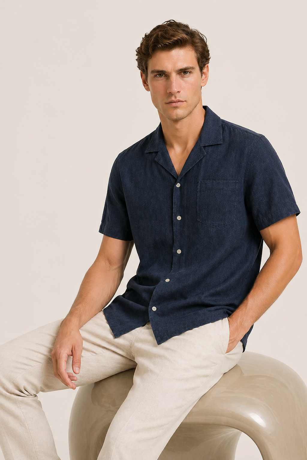 Seaside Comfort Shirt Navy