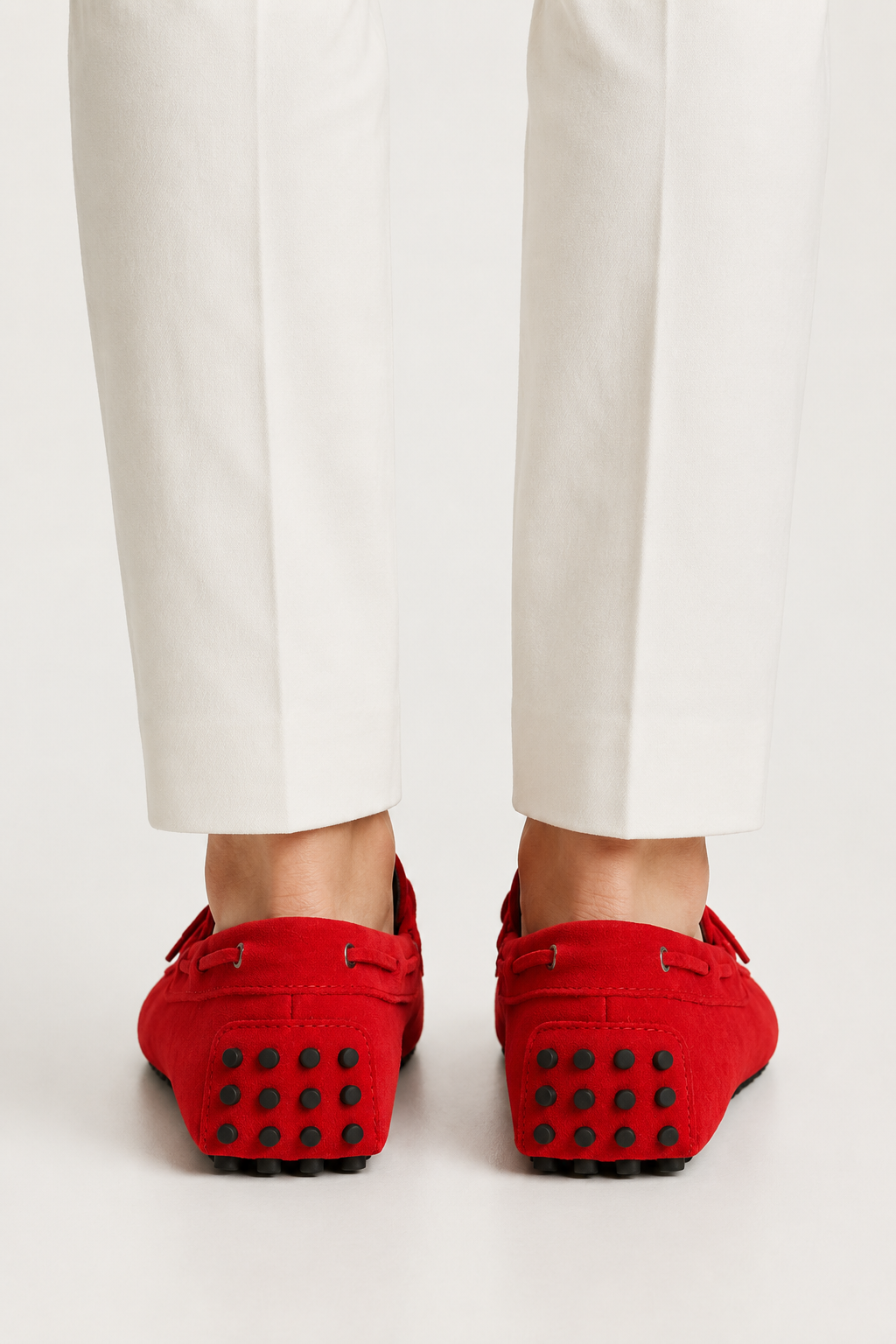 Capri Suede Moccasin Red