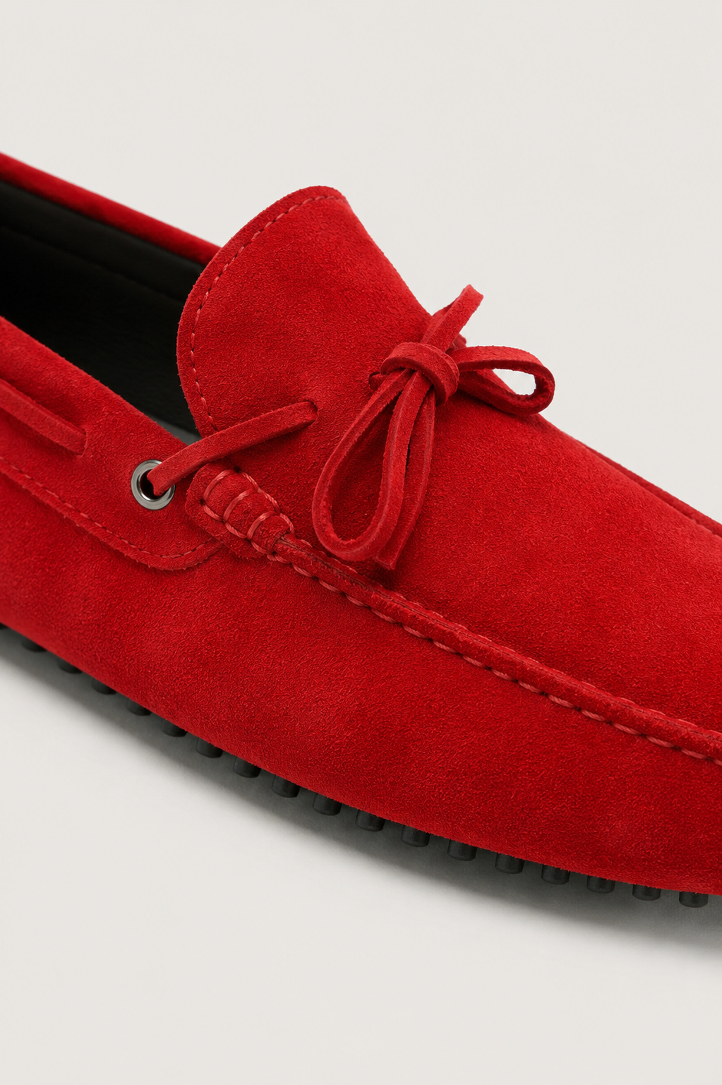 Capri Suede Moccasin Red