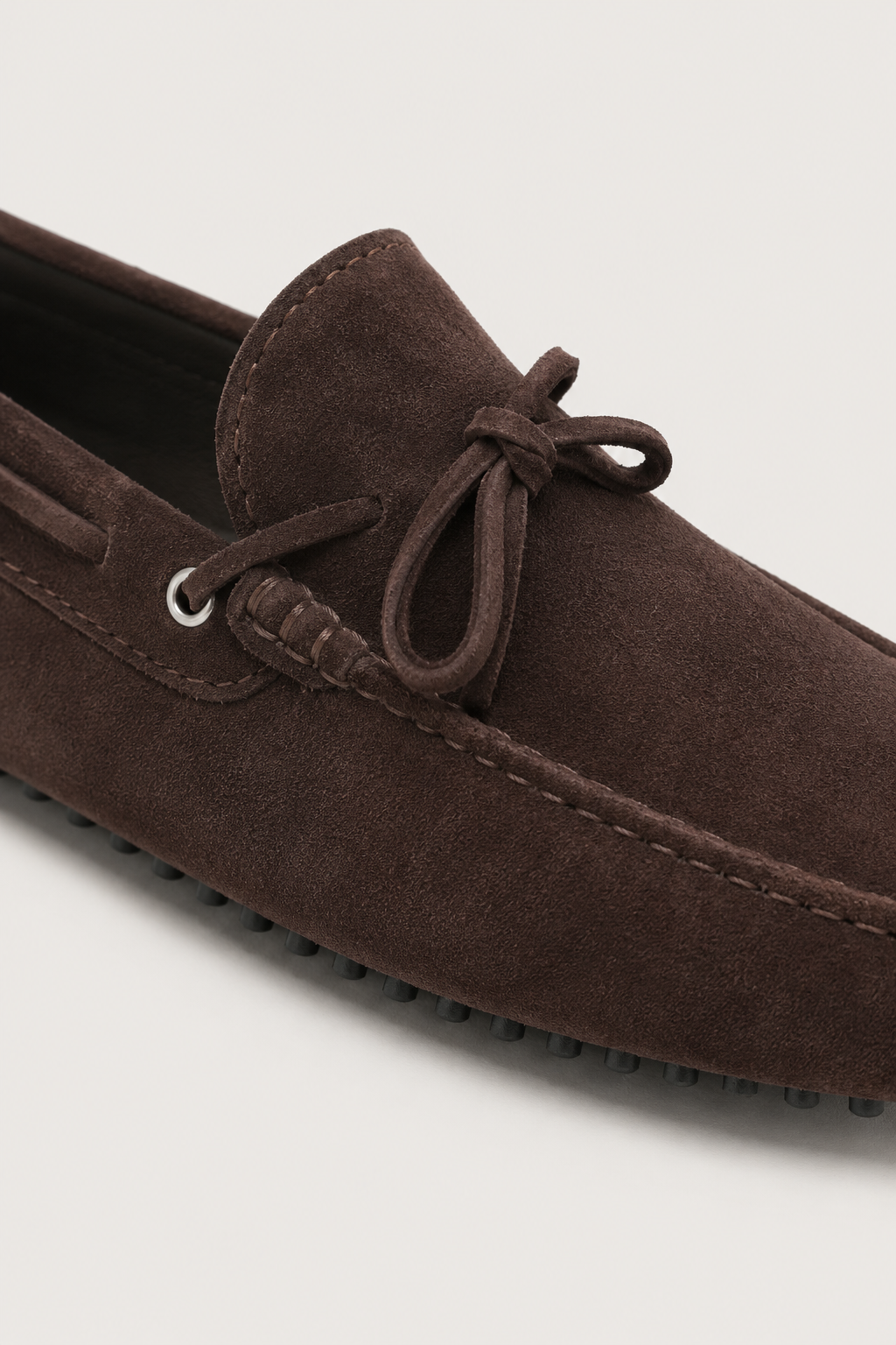 Capri Suede Moccasin Dark Brown
