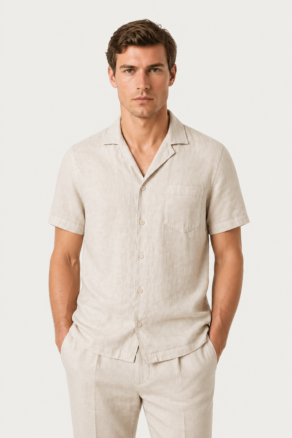 Seaside Comfort Shirt Beige