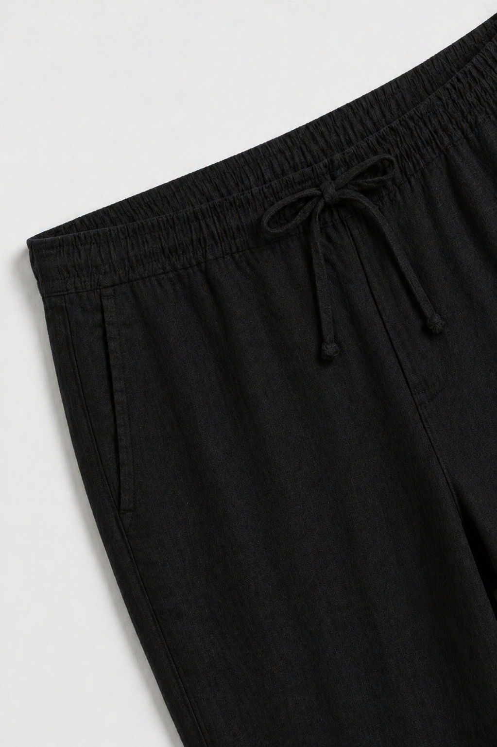Linen Bayside Trousers Black