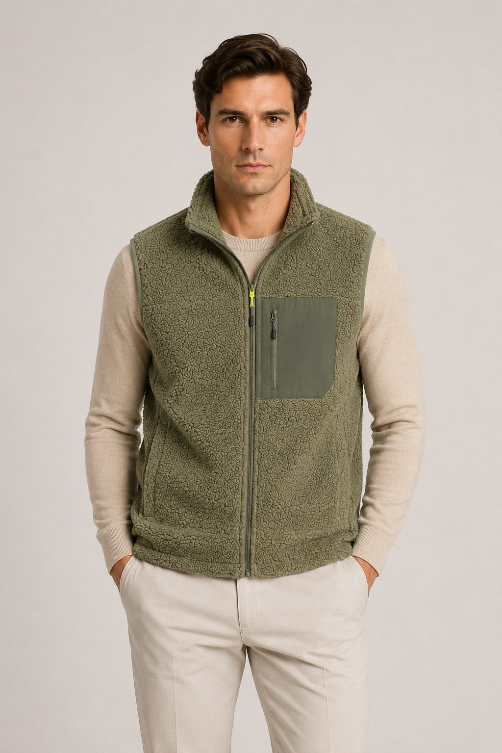 Montreux Fleece Gilet Olive