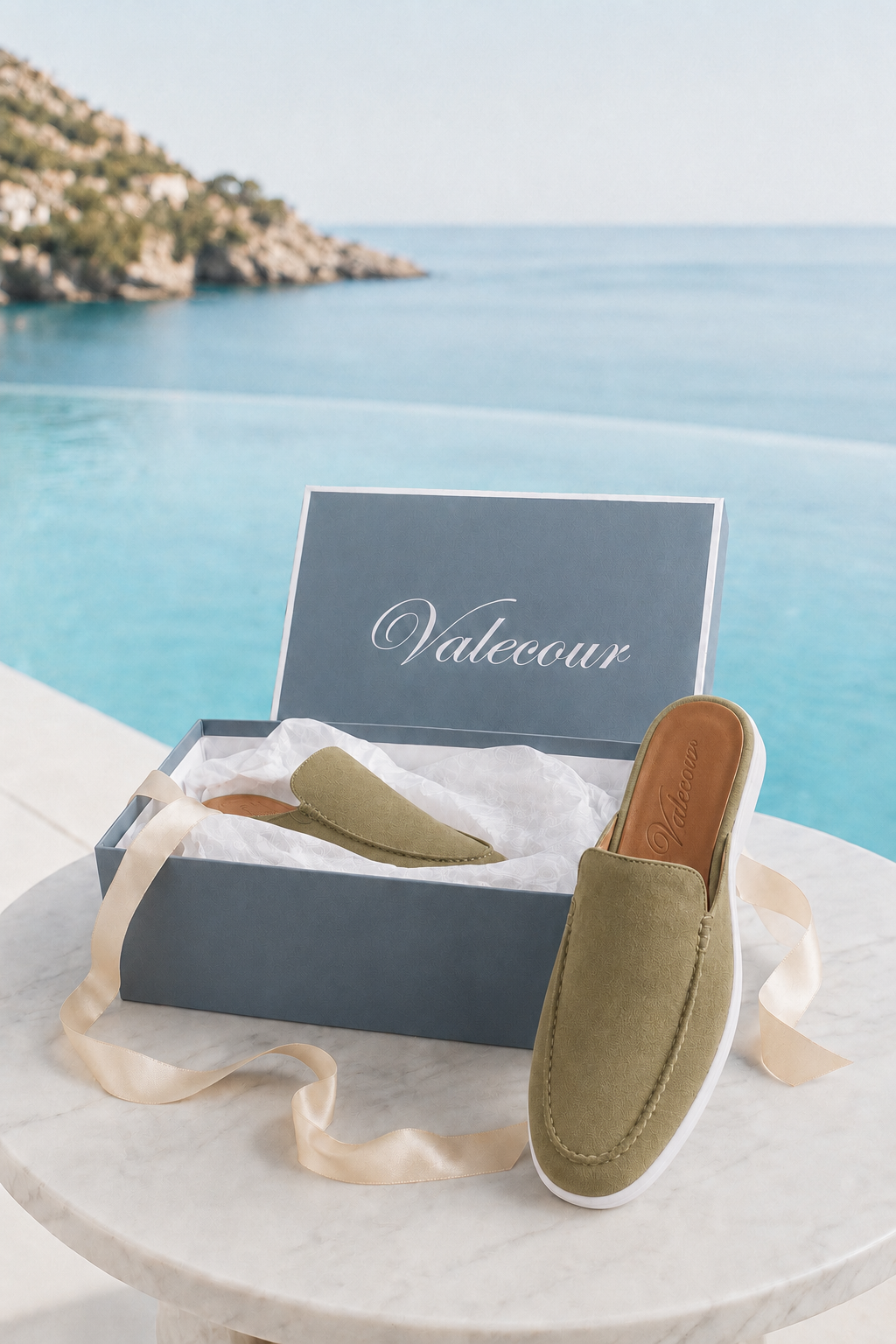 Ancestral Suede Mule Olive