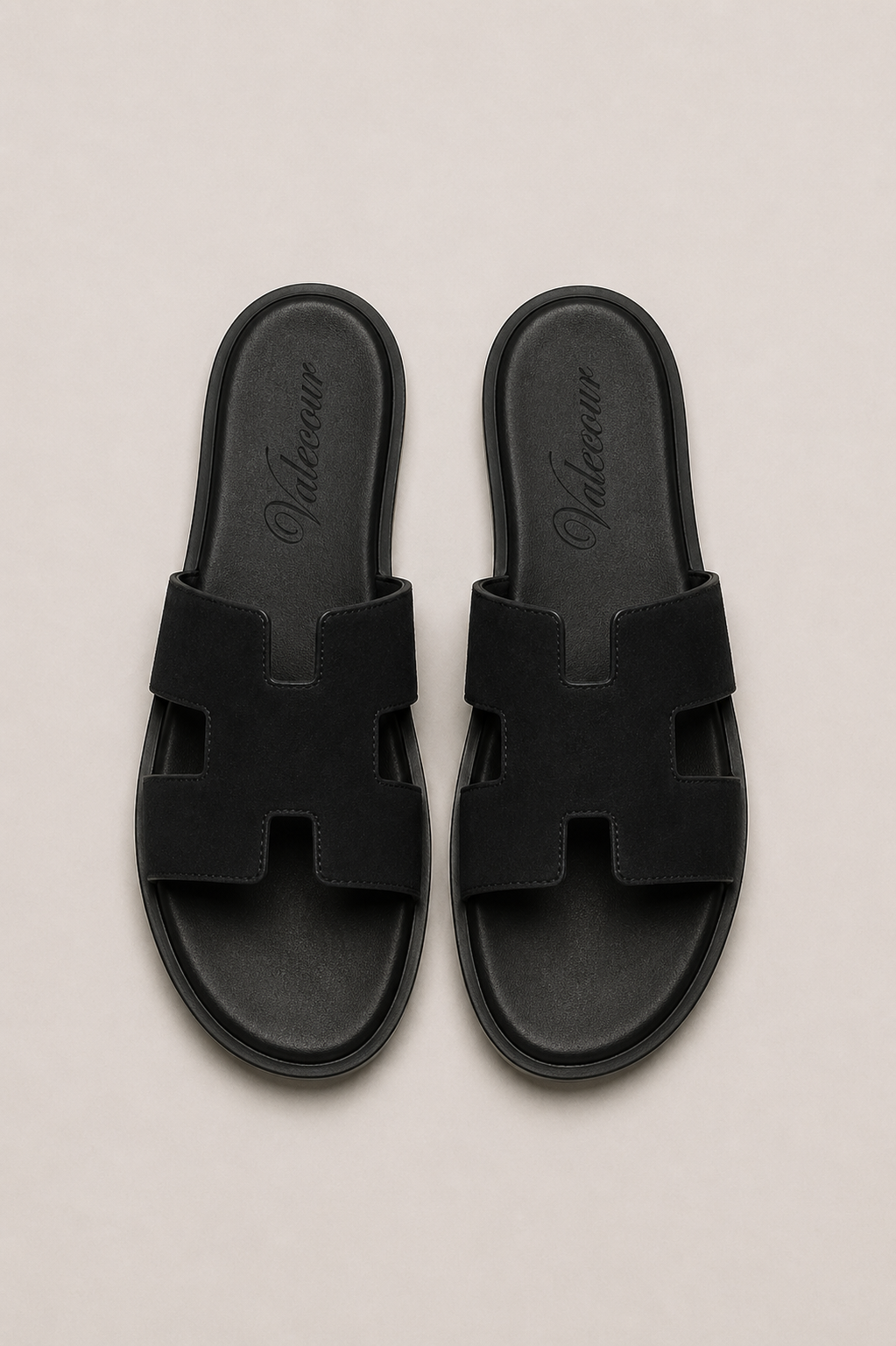 Valero Suede Sandal Black