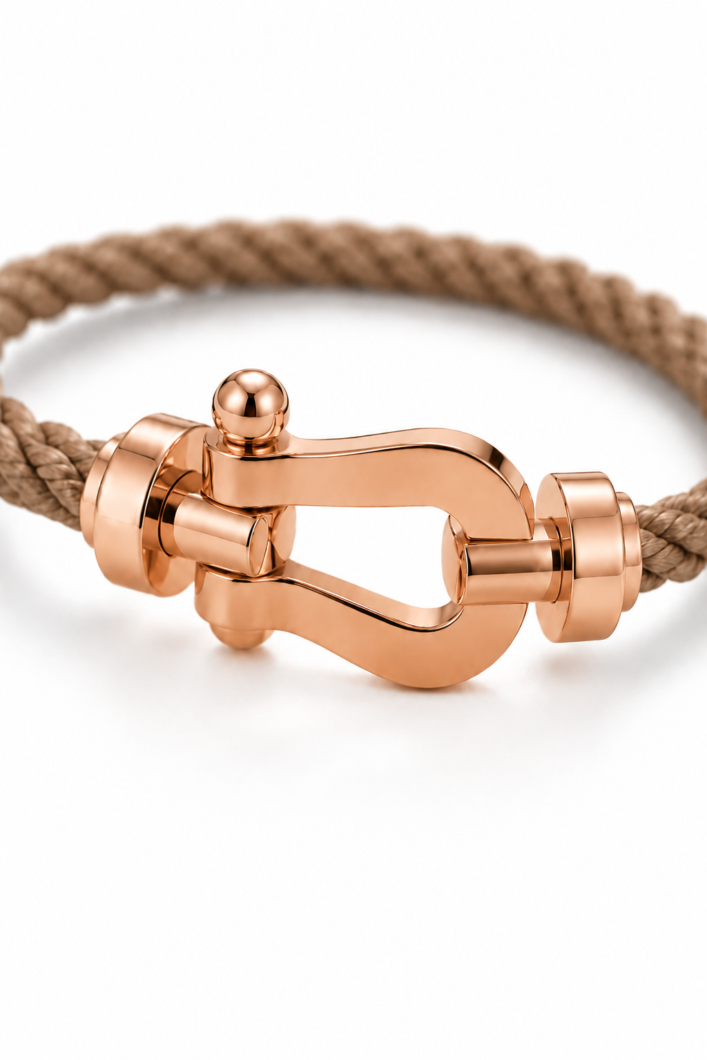 Aurelio Bracelet Light Brown / Rose Gold