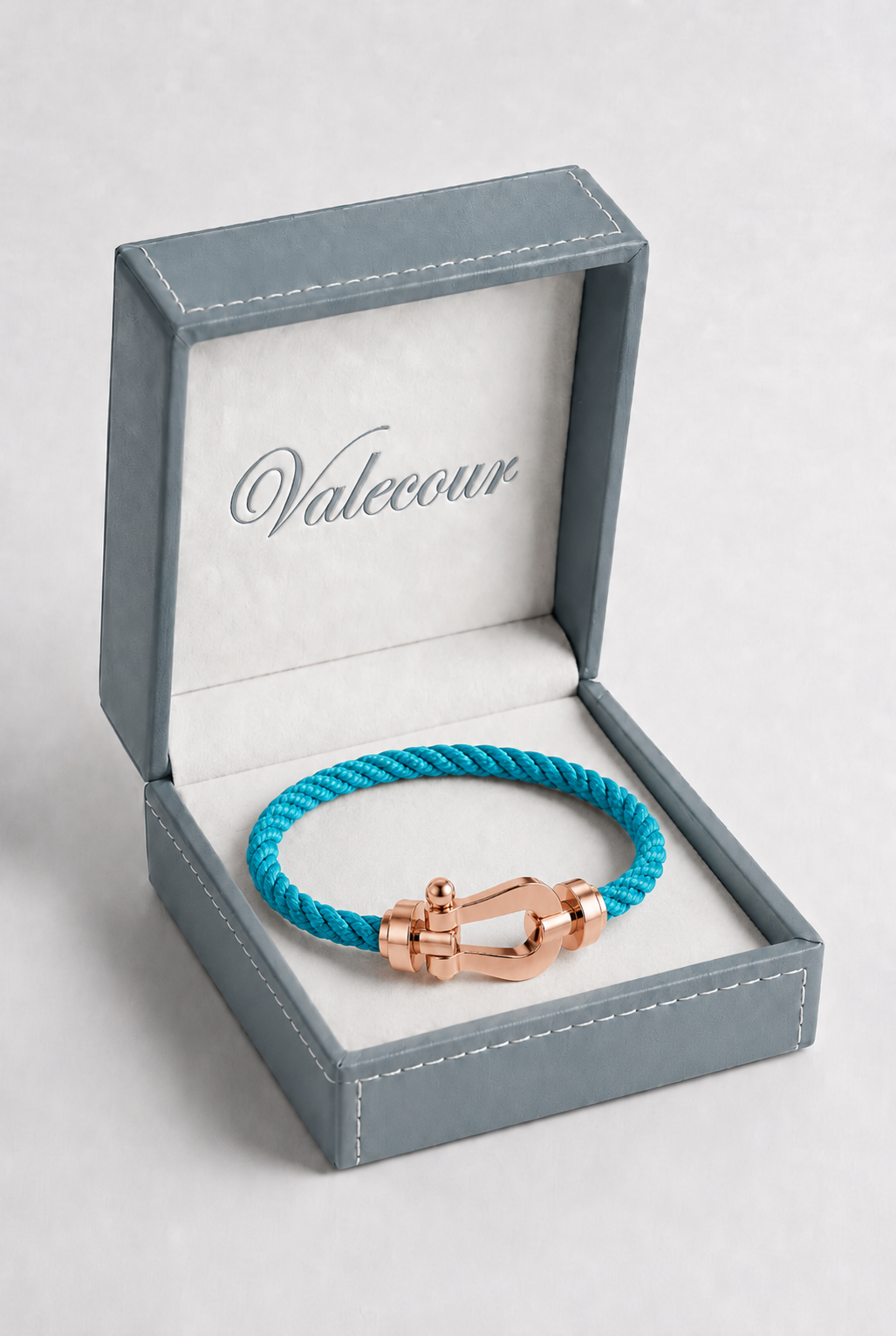 Aurelio Bracelet Light Blue / Rose Gold