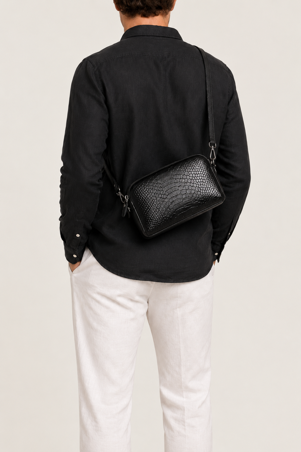 Croco Shoulder Bag