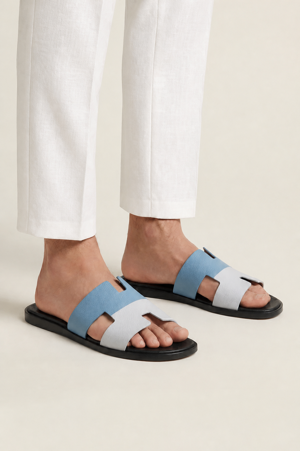 Valero Sandal Light Blue/White