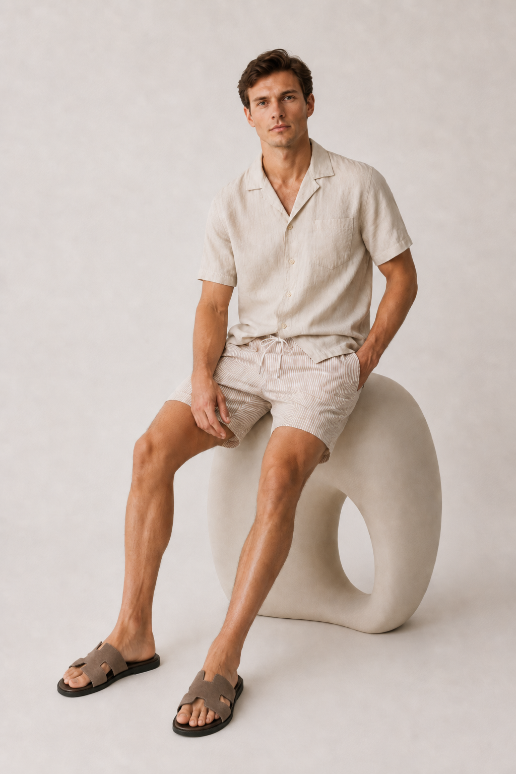Toulon Short White/Sand
