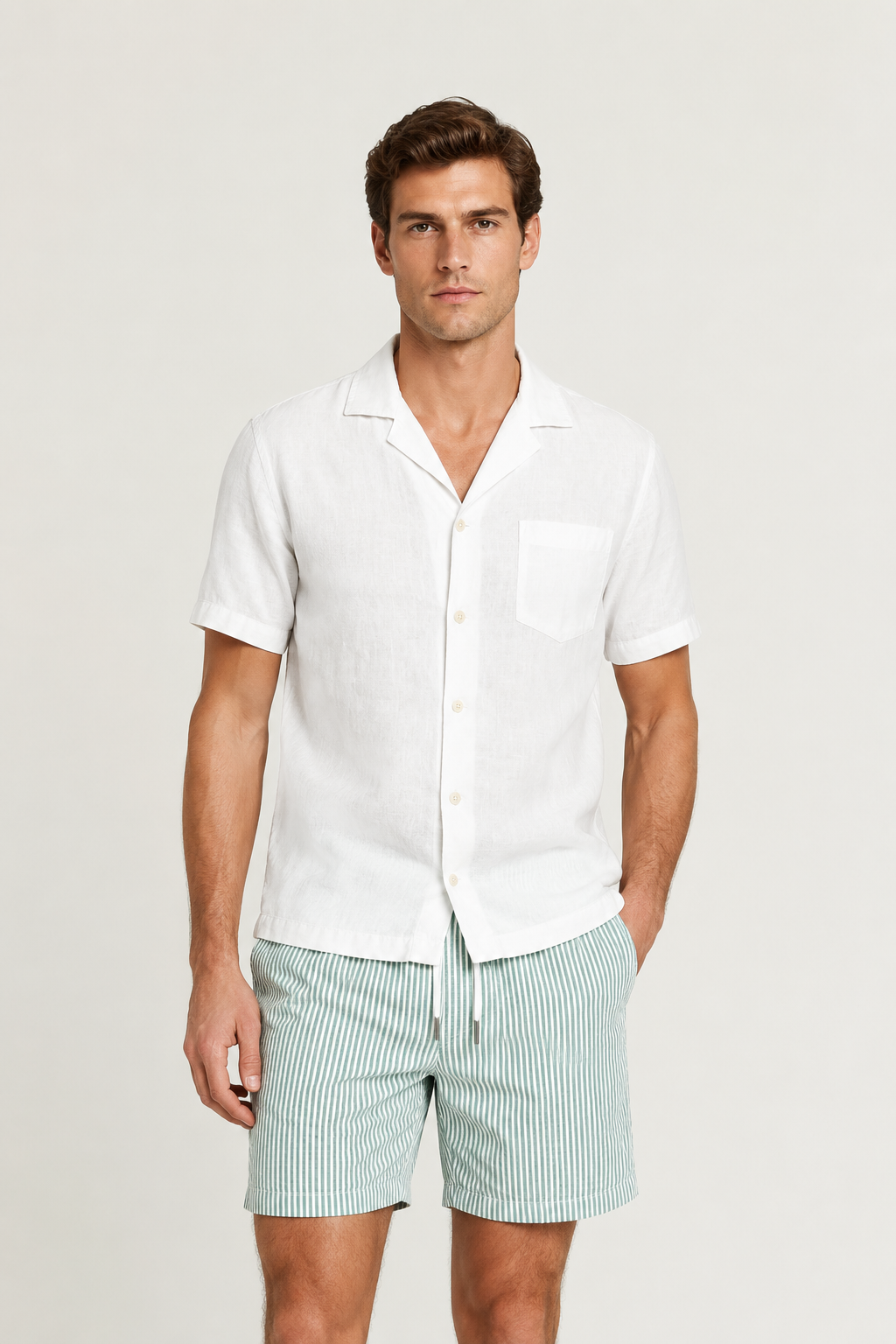 Toulon Short White/Green