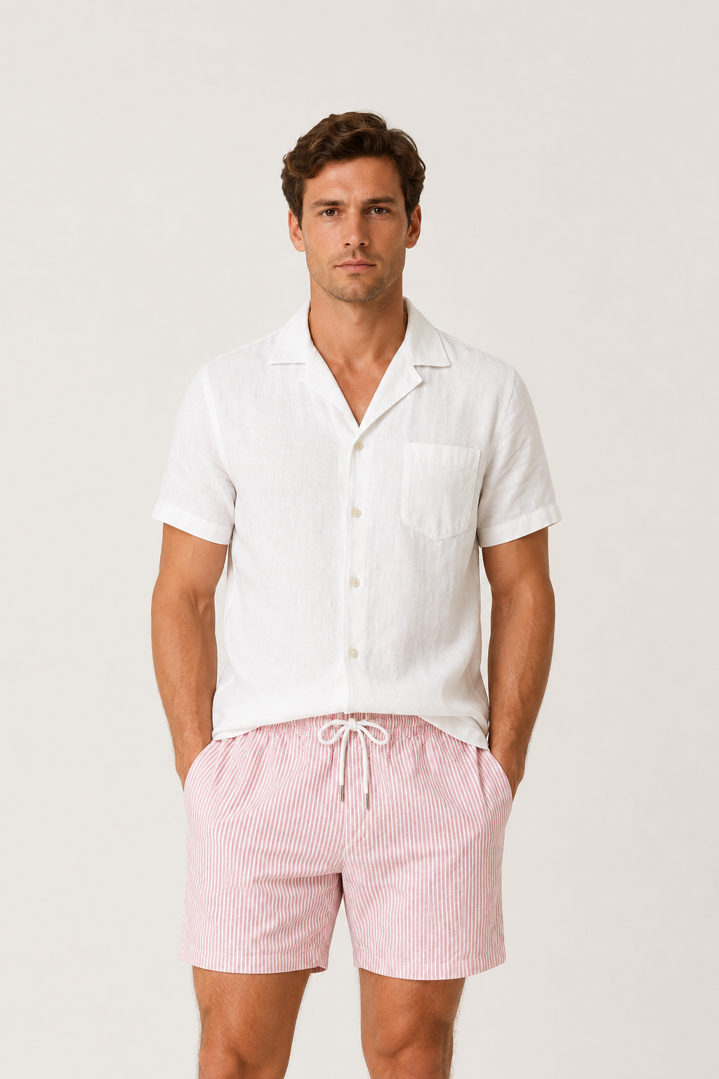 Toulon Short White/Pink