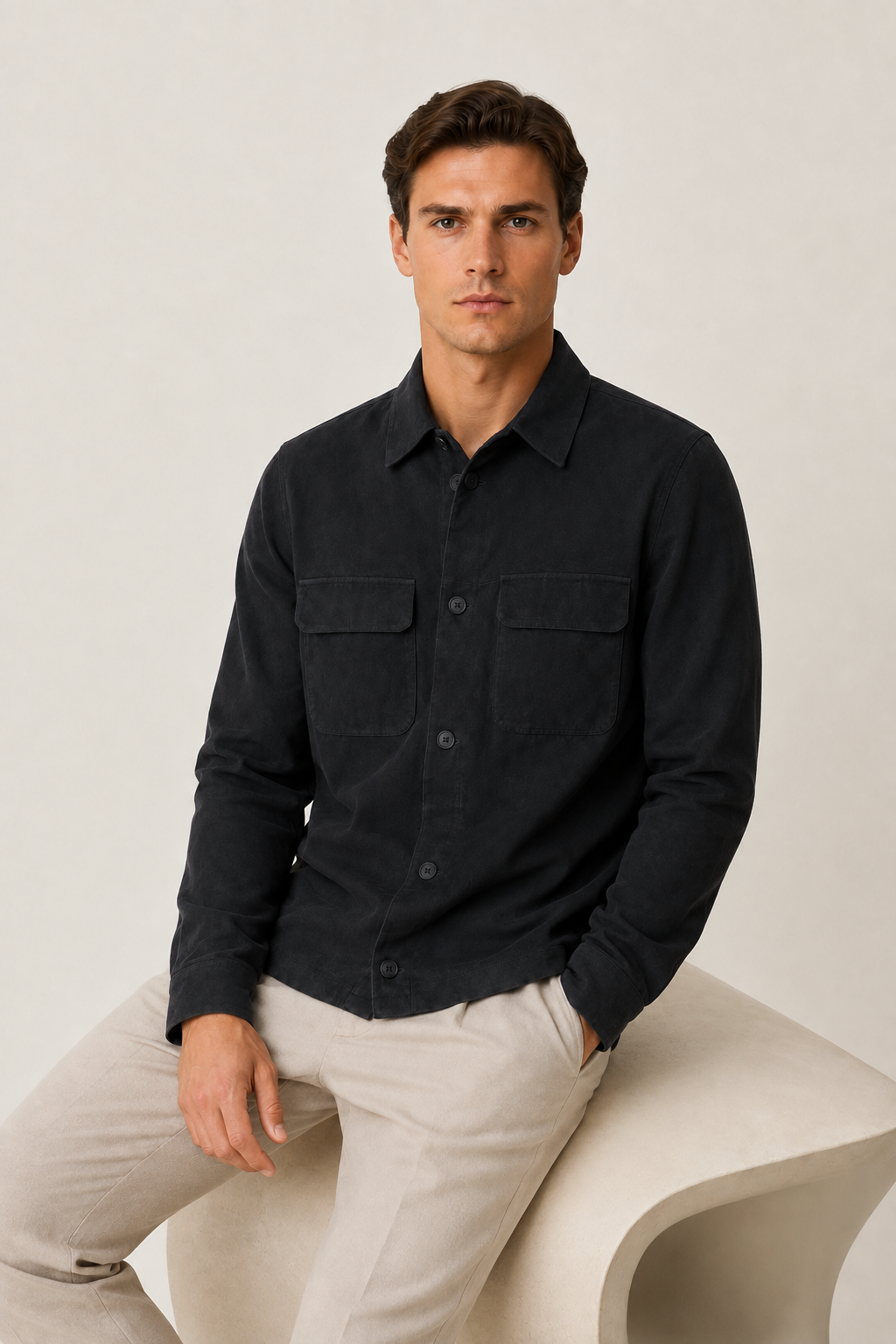 Patano Overshirt Dark Blue