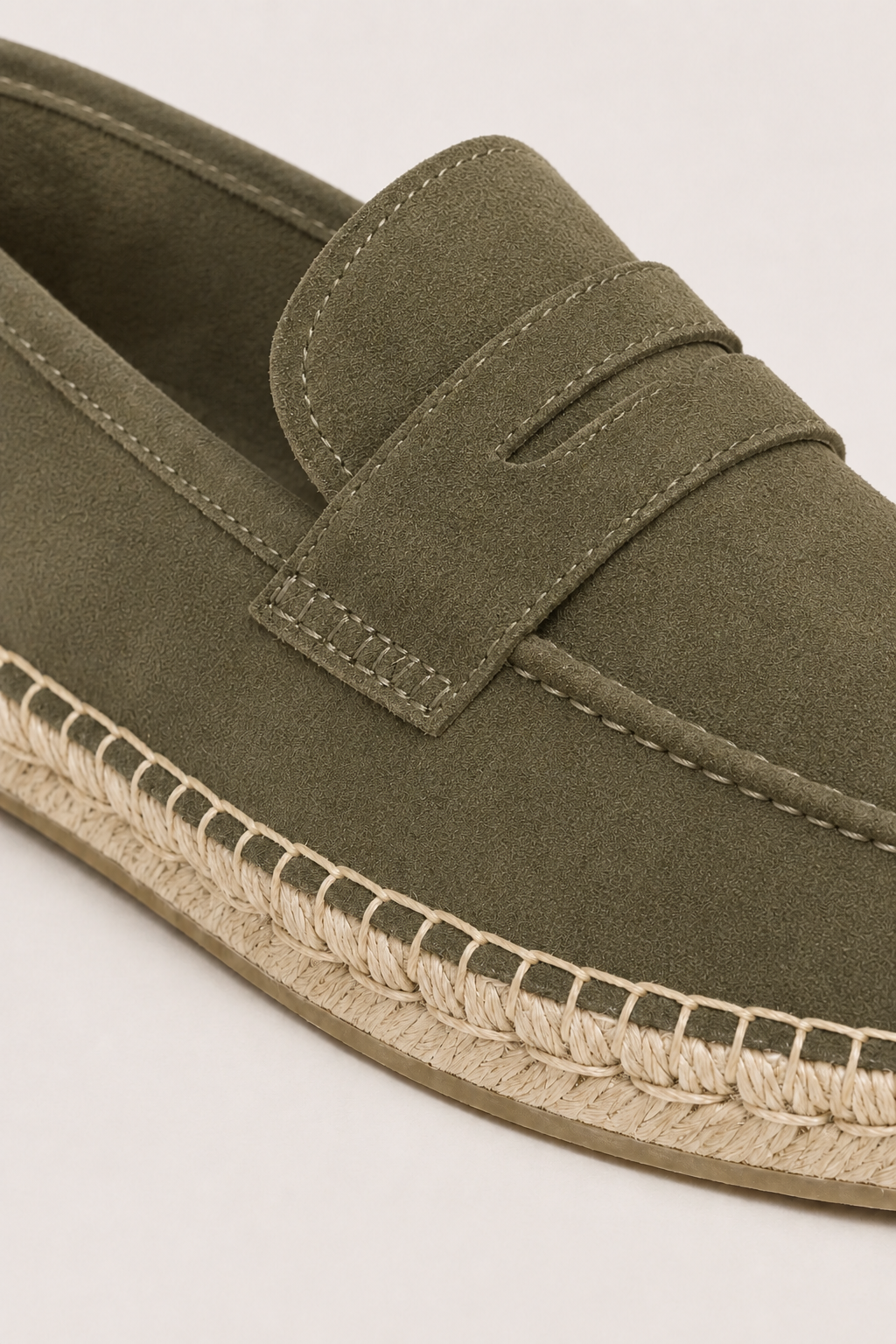 Como Suede Espadrille Olive