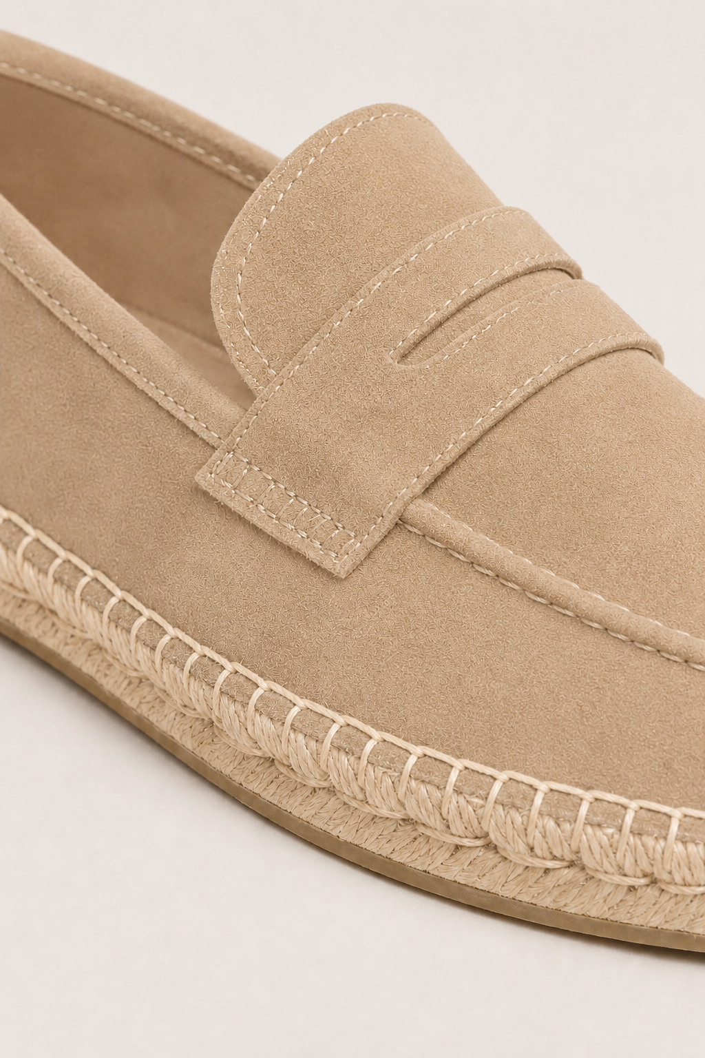 Como Suede Espadrille Beige