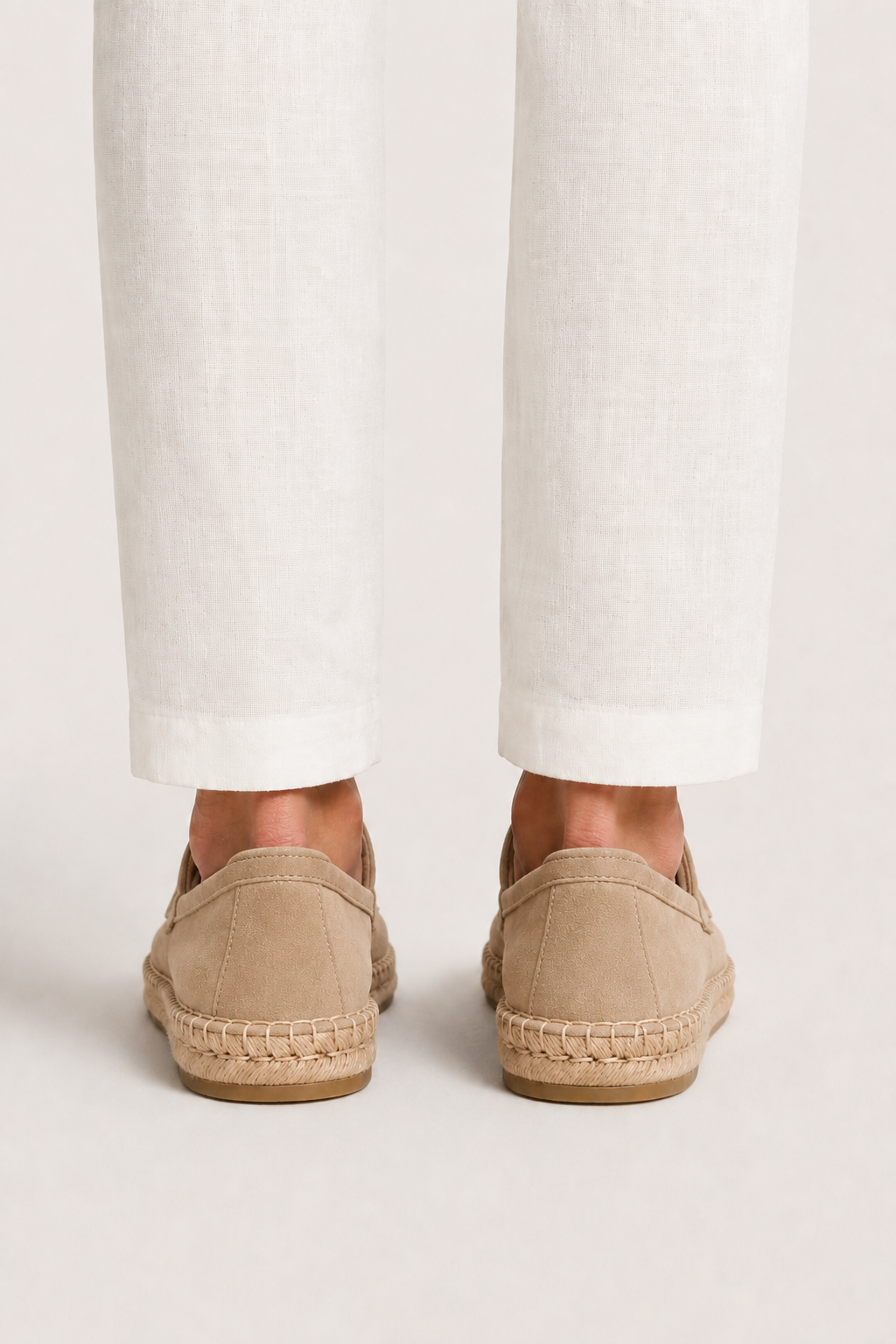 Como Suede Espadrille Beige