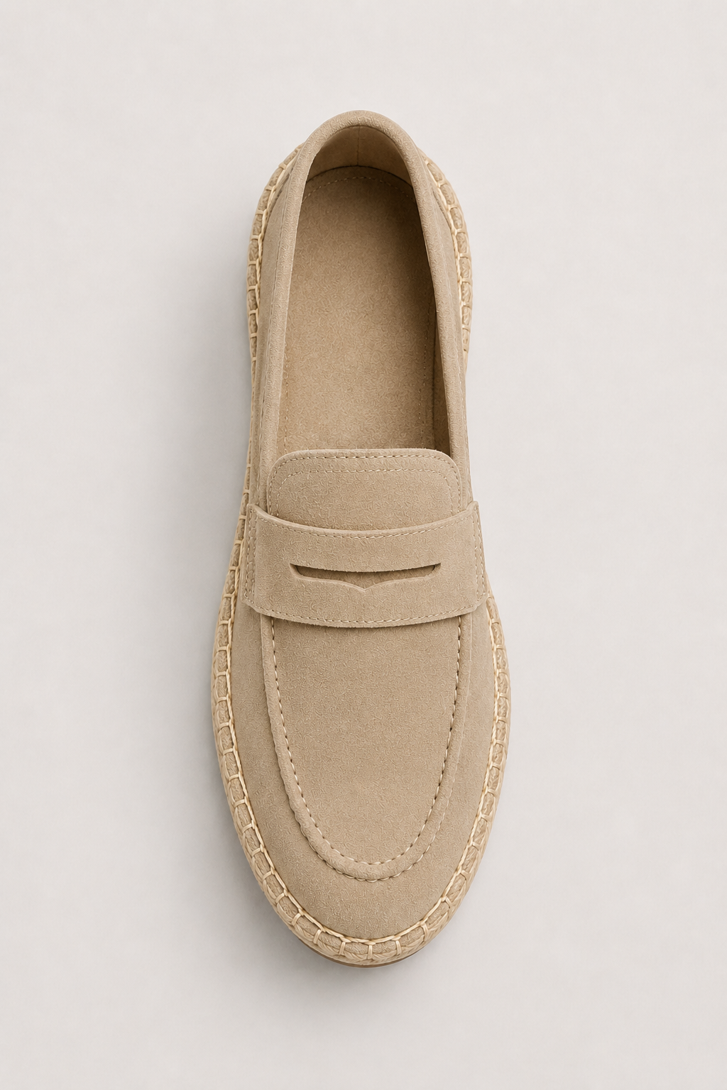 Como Suede Espadrille Beige