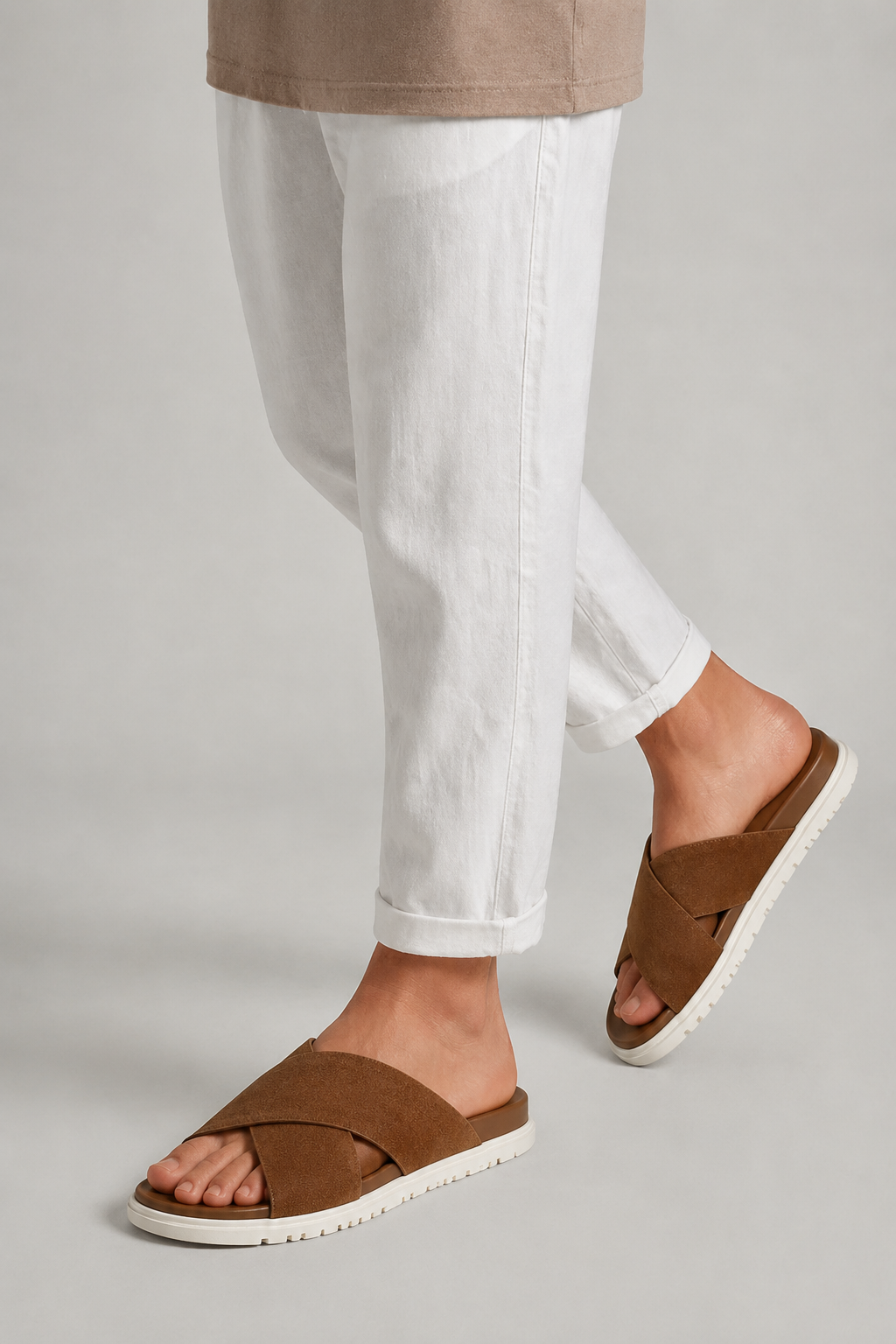 Valerio Slide Light Brown