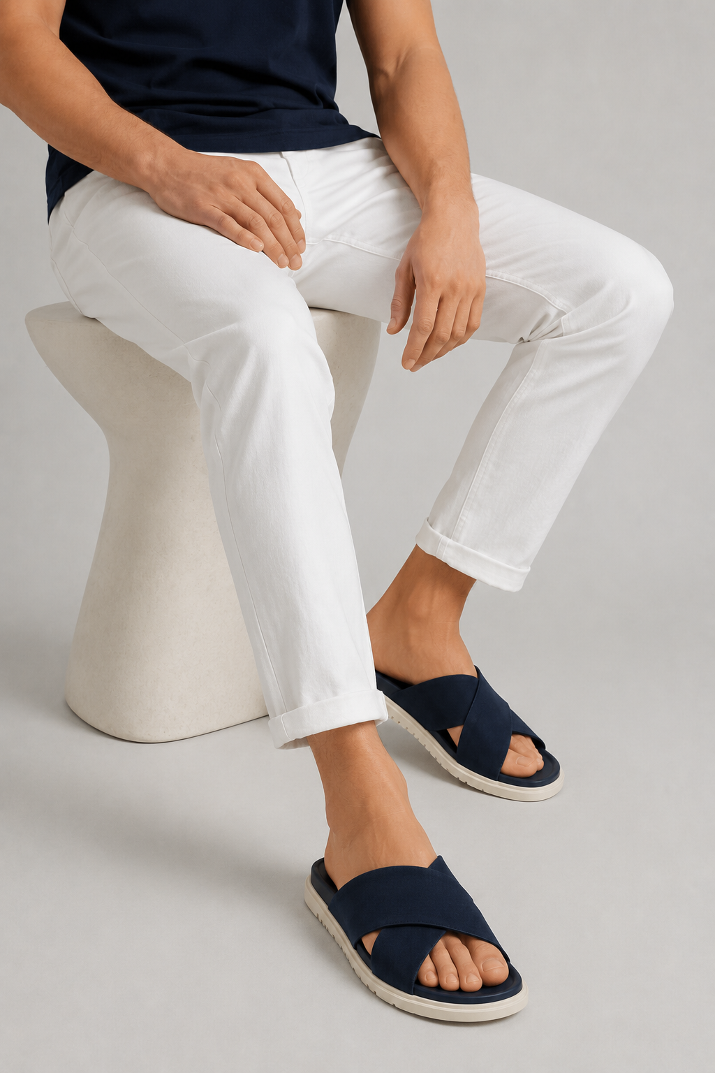 Valerio Slide Navy