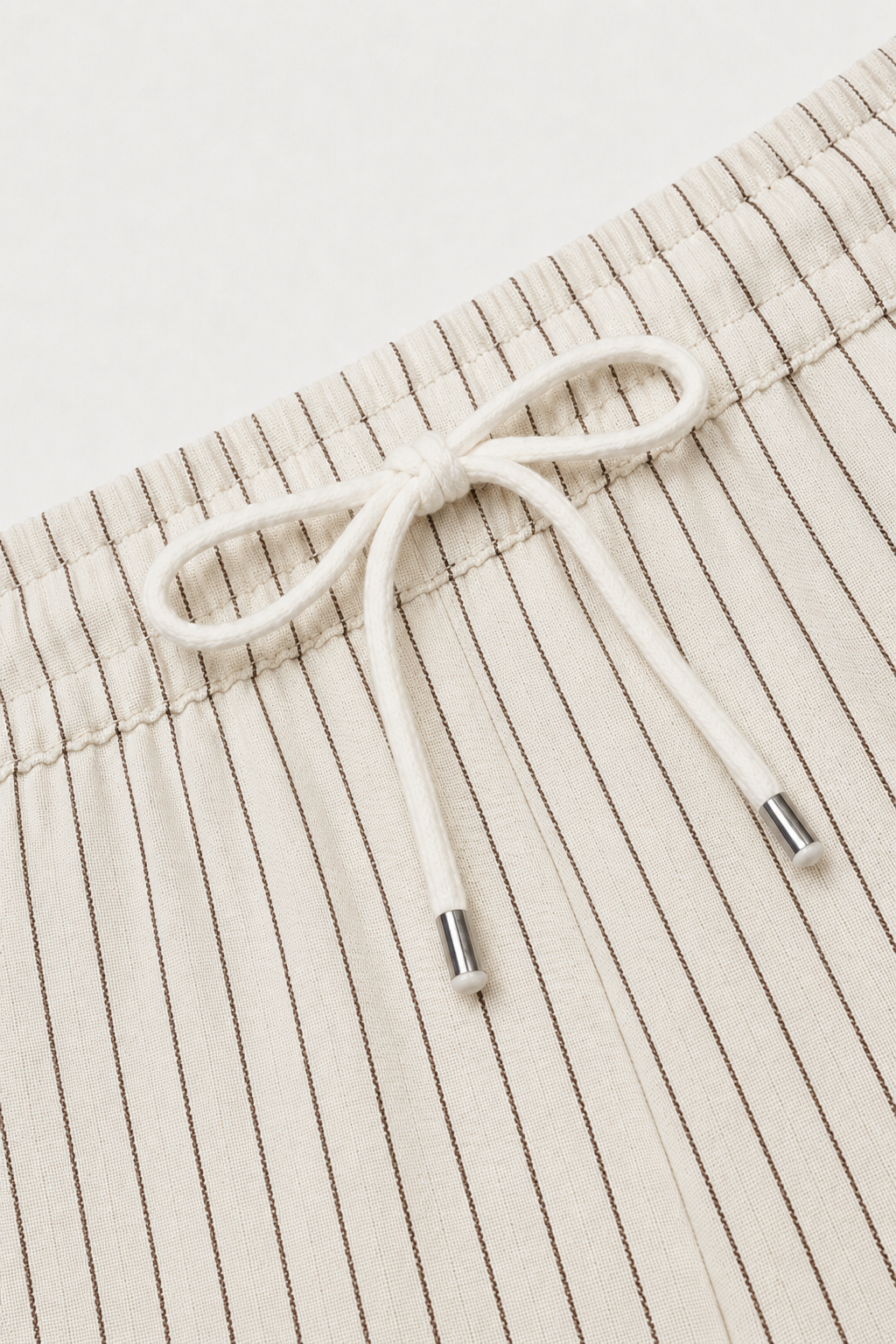 Amalfi Linen Stripe Pants White