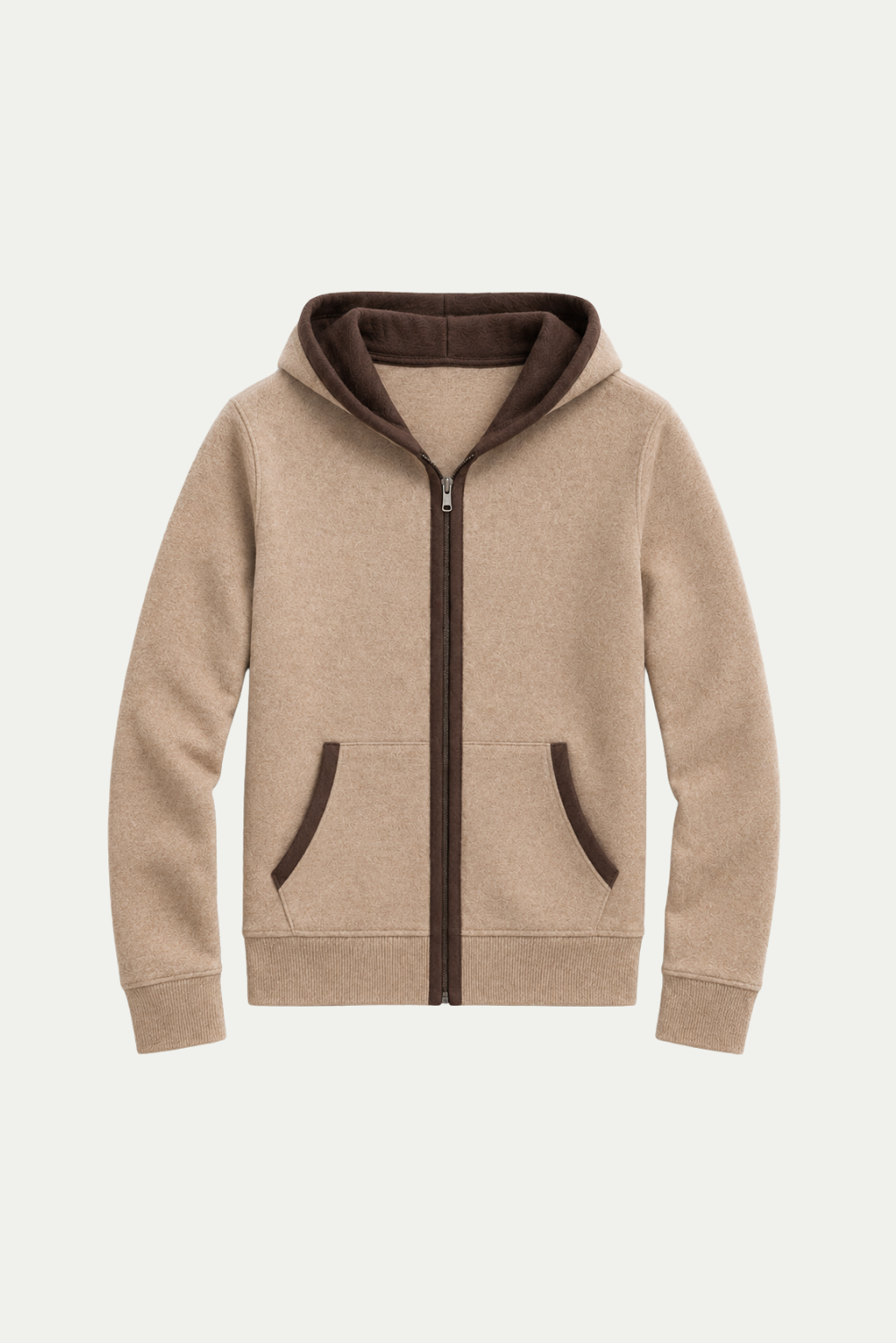 Hooded Cardigan Brown / Dark Brown