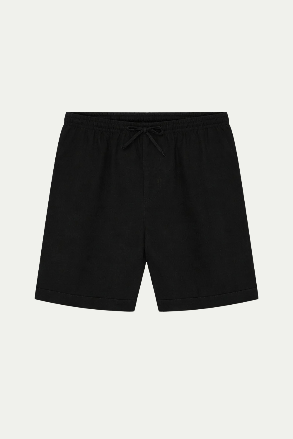 Black Linen Bayside Shorts