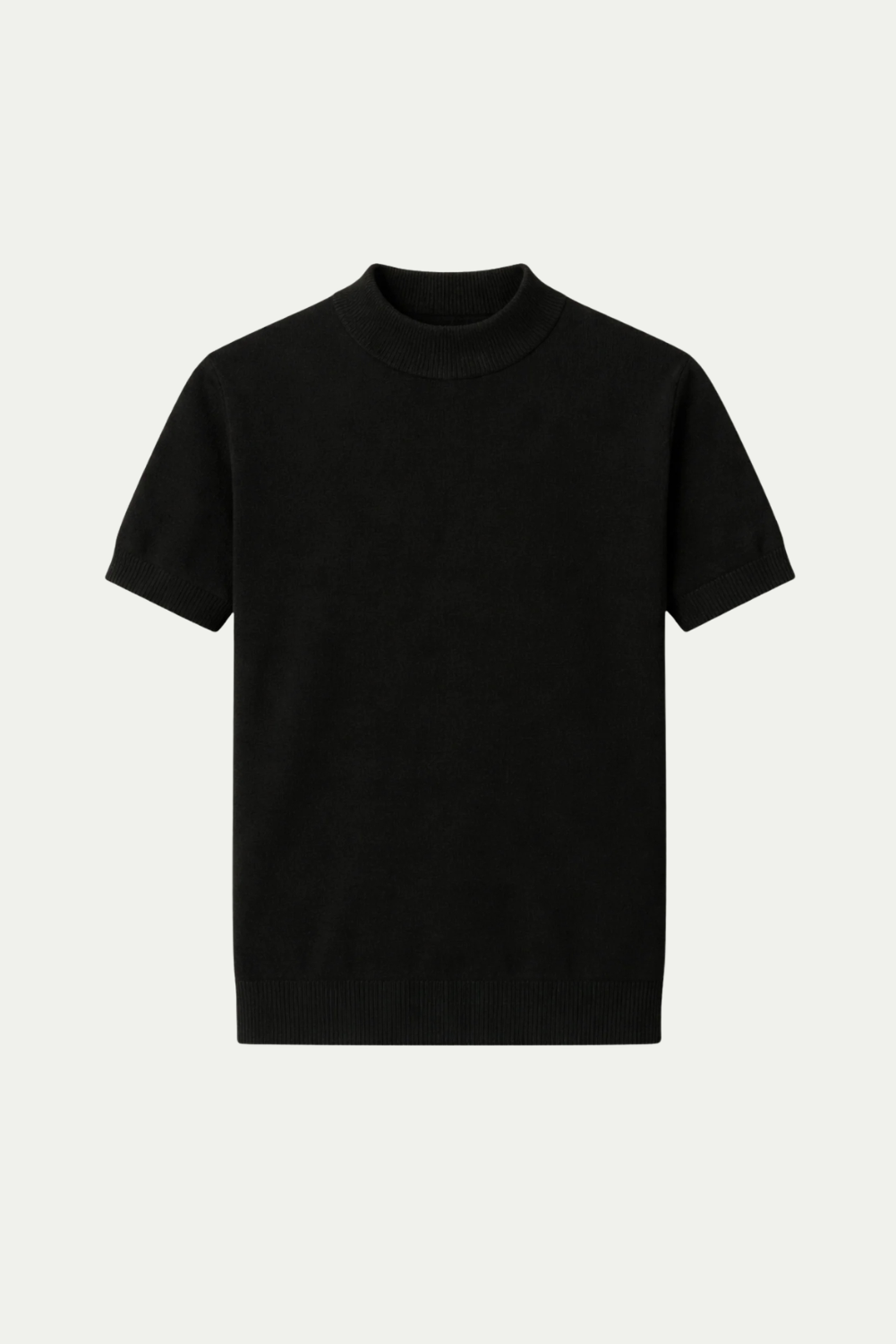 Azure Knit Tee Black