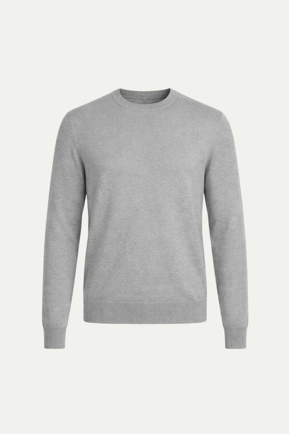 Fine Wool Crewneck Light Grey