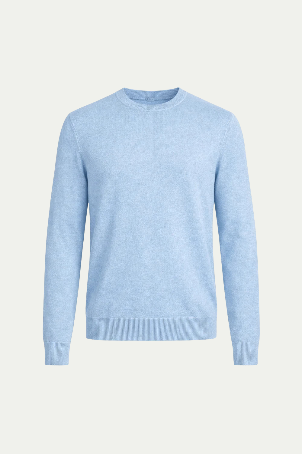 Fine Wool Crewneck Light Blue