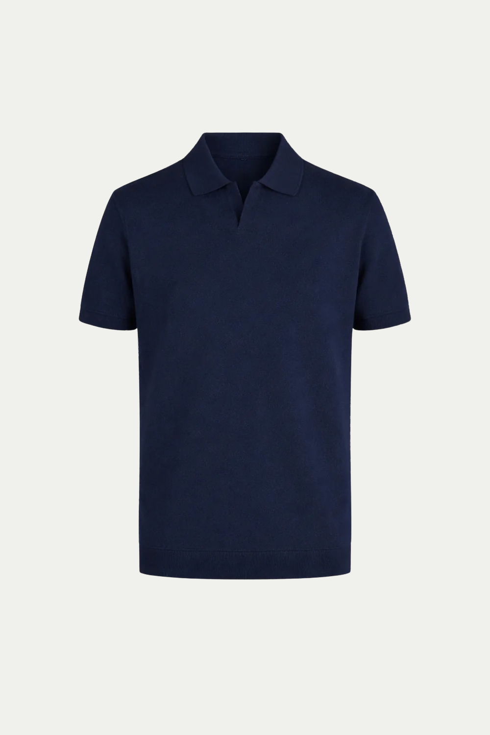 Classic Buttonless Polo – Navy