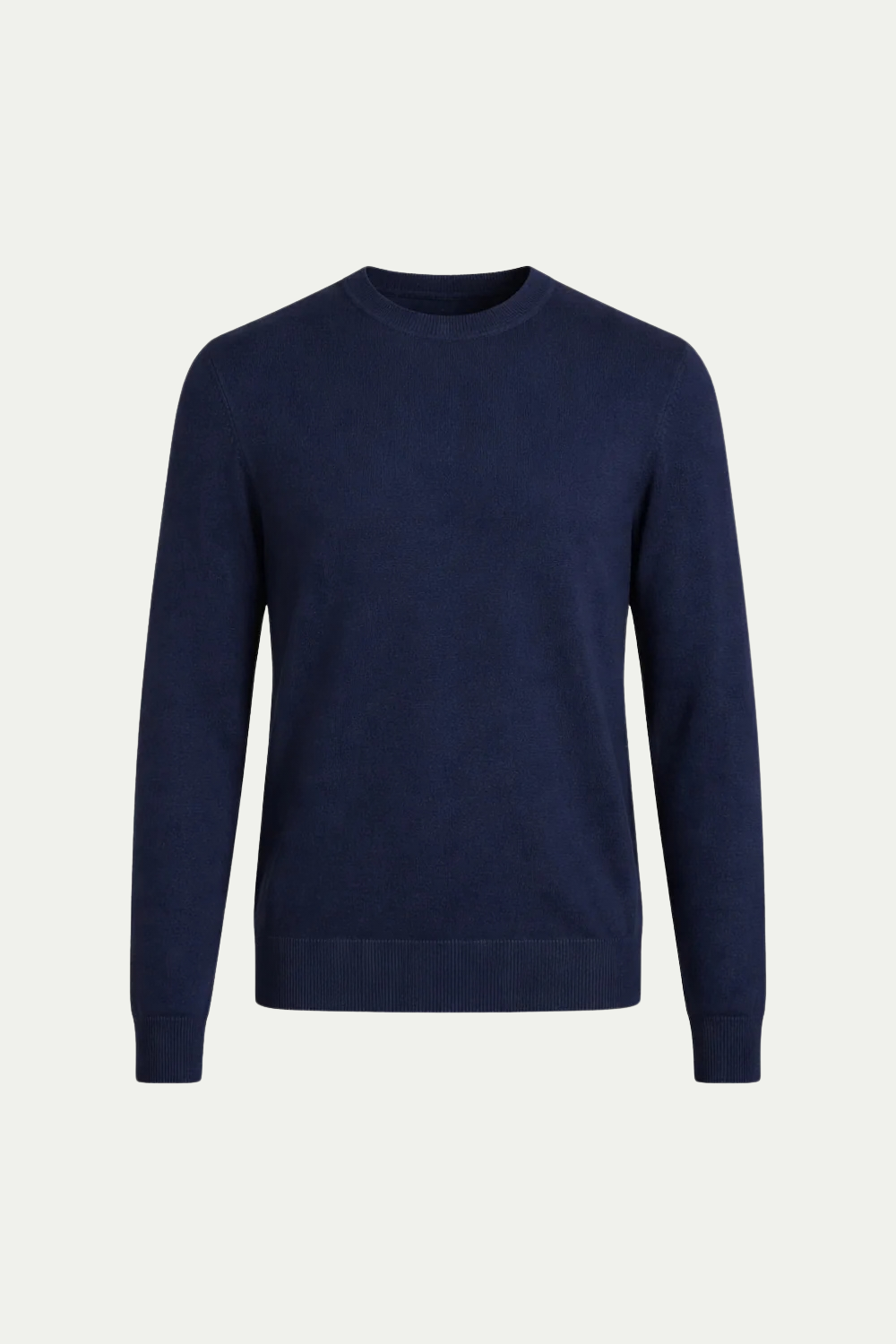 Fine Wool Crewneck Navy Blue