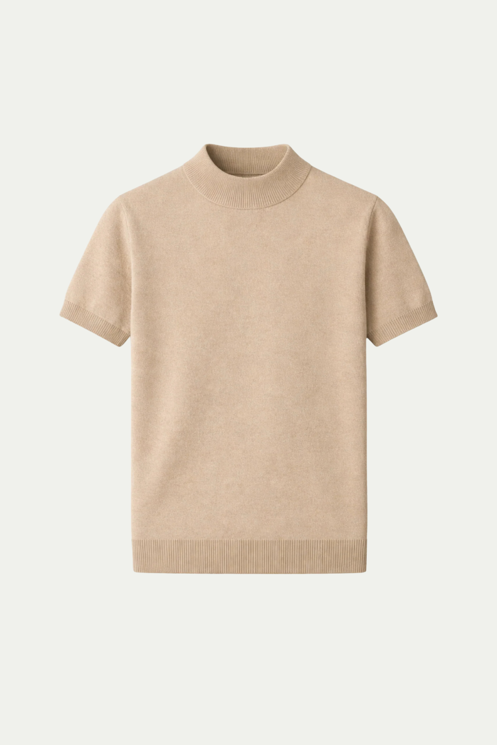 Azure Knit Tee Beige