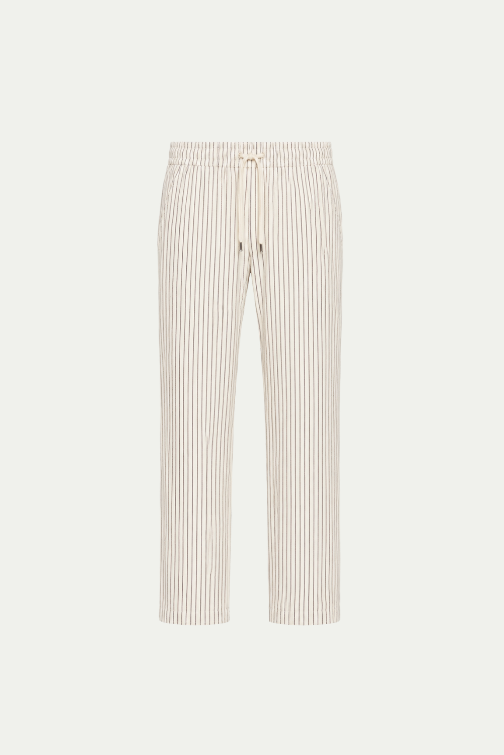 Amalfi Linen Stripe Pants White