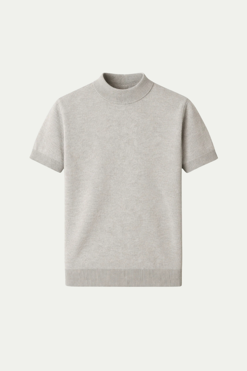 Azure Knit Tee Gray