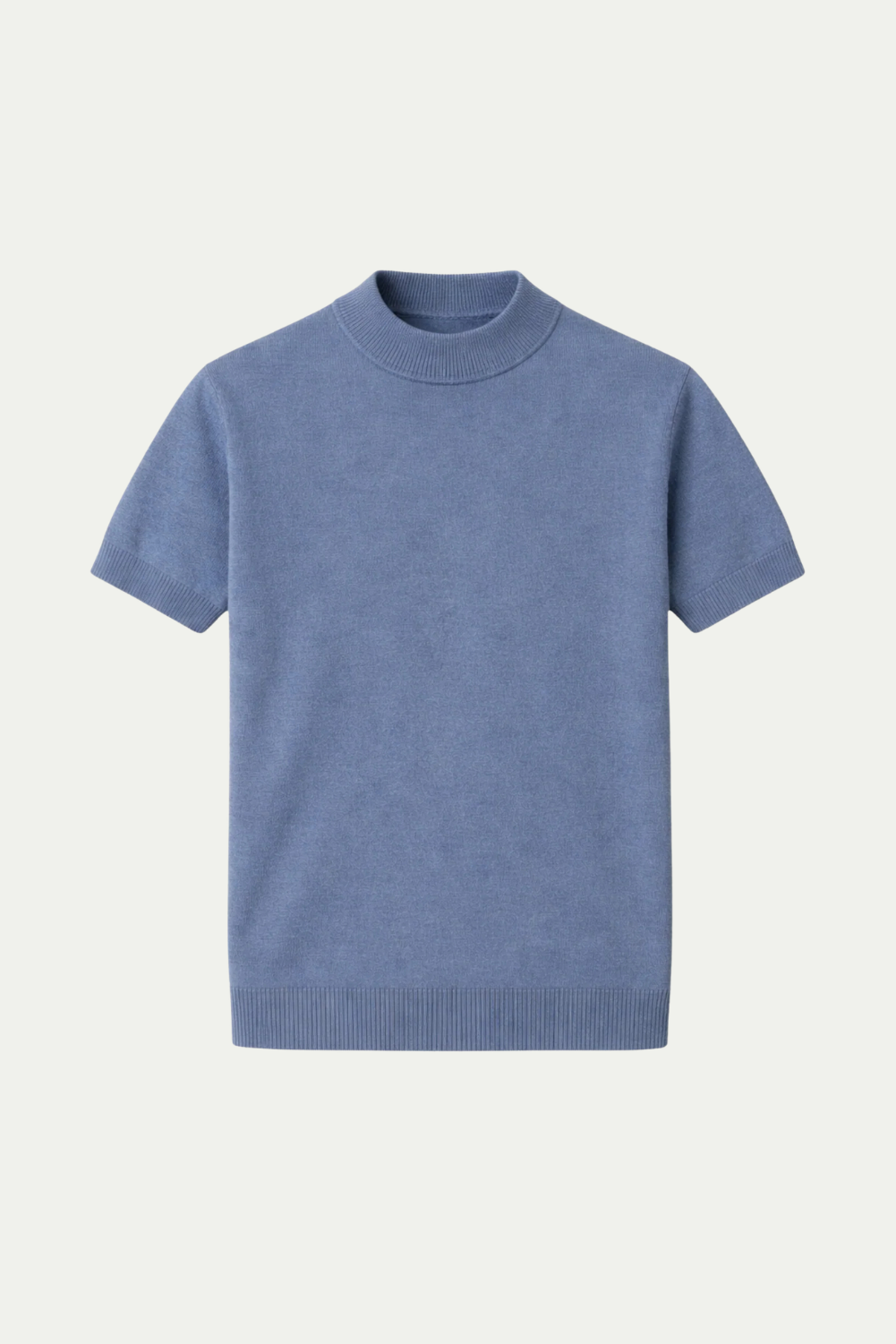 Azure Knit Tee Blue
