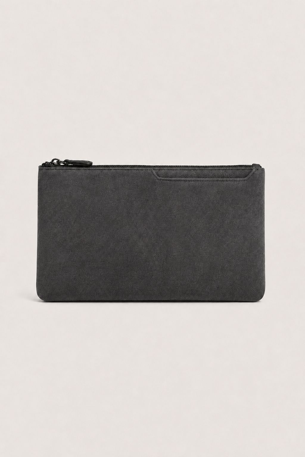 Alcantara Clutch Bag Dark Gray