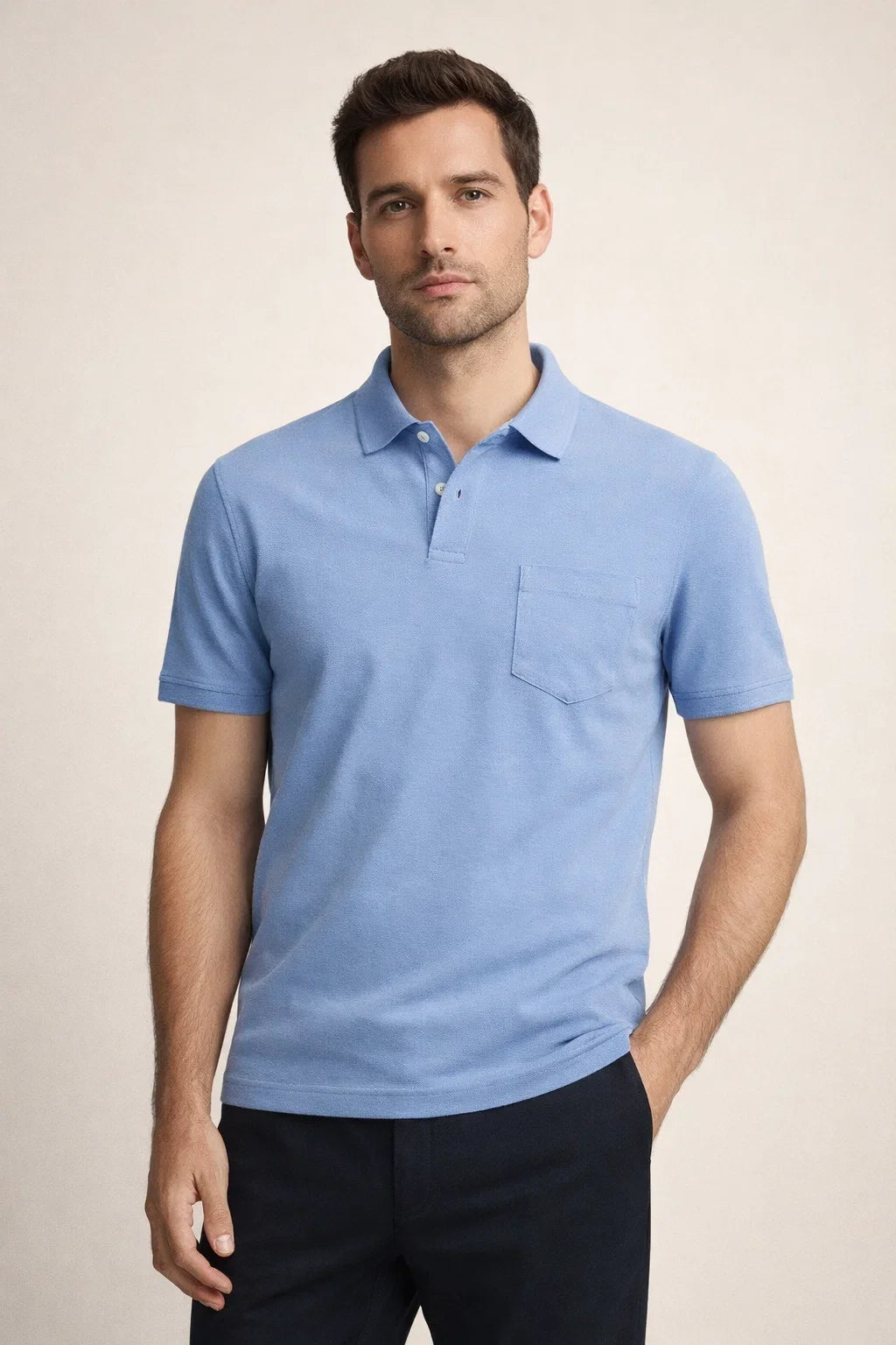 Riviera Terry Polo Light Blue
